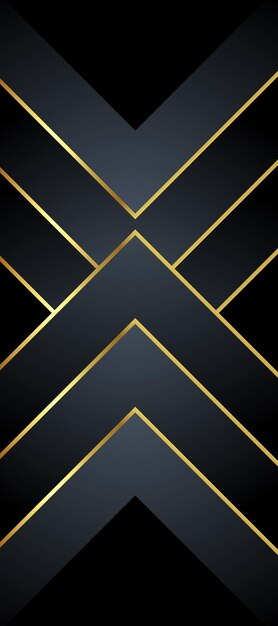 Fondo abstracto de lujo negro y dorado