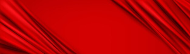 Fondo abstracto con marco de tela de seda roja