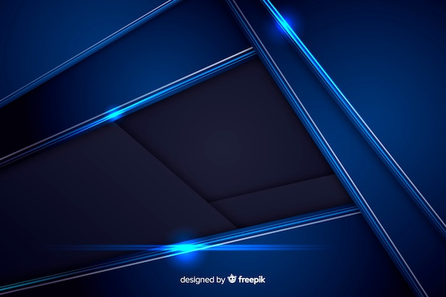 Fondo abstracto metálico azul brillante