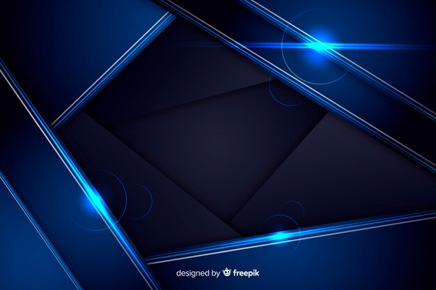 Fondo abstracto metálico azul brillante