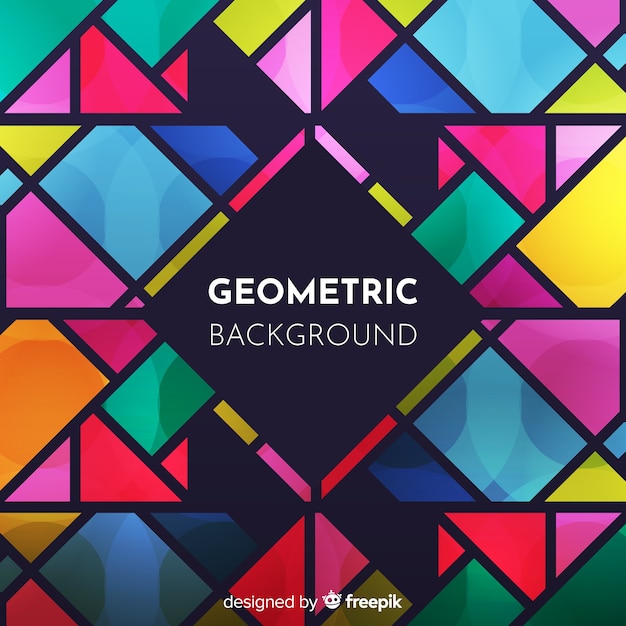 Vector gratuito fondo abstracto moderno con formas geométricas