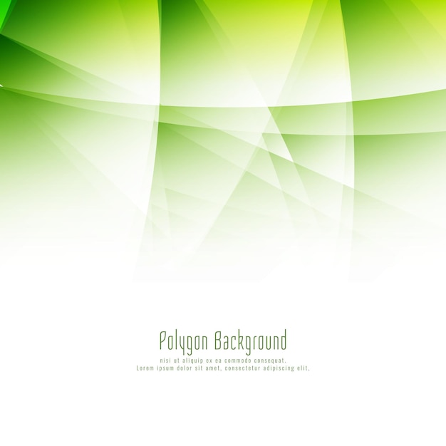 Fondo abstracto moderno polígono verde