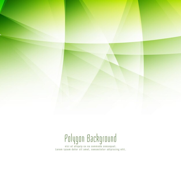 Fondo abstracto moderno polígono verde