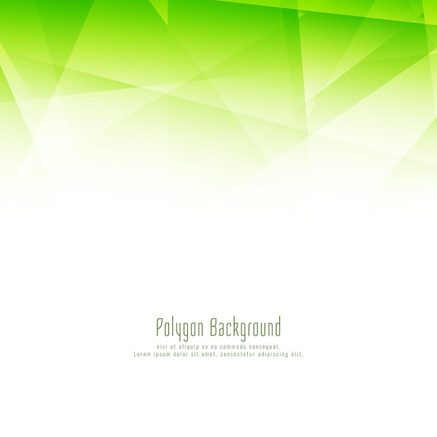 Fondo abstracto moderno polígono verde