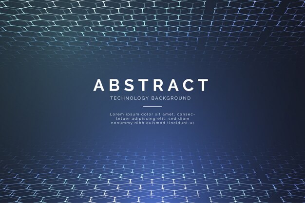 Fondo abstracto moderno de la tecnología con los hexágonos 3d