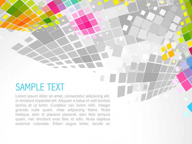 Fondo abstracto de mosaico con espacio para texto