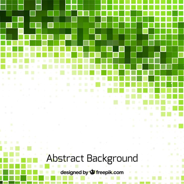 Fondo abstracto de mosaicos verdes