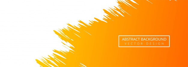 Fondo abstracto naranja banner acuarela