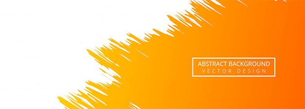 Fondo abstracto naranja banner acuarela