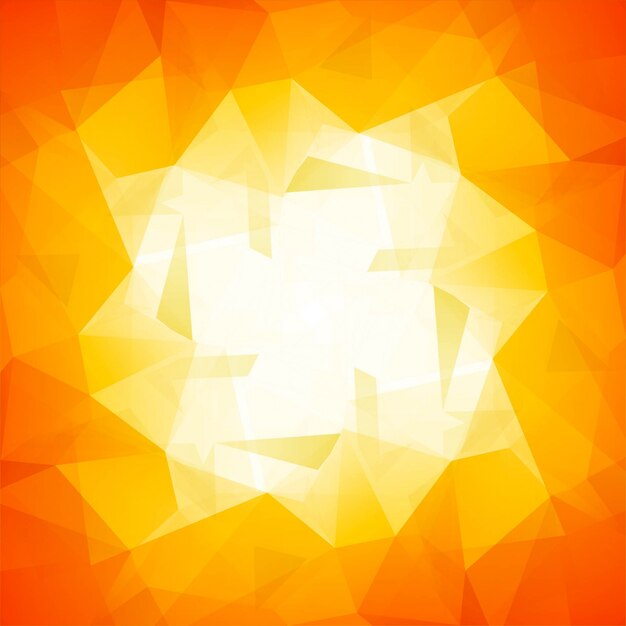 Fondo abstracto naranja poligonal