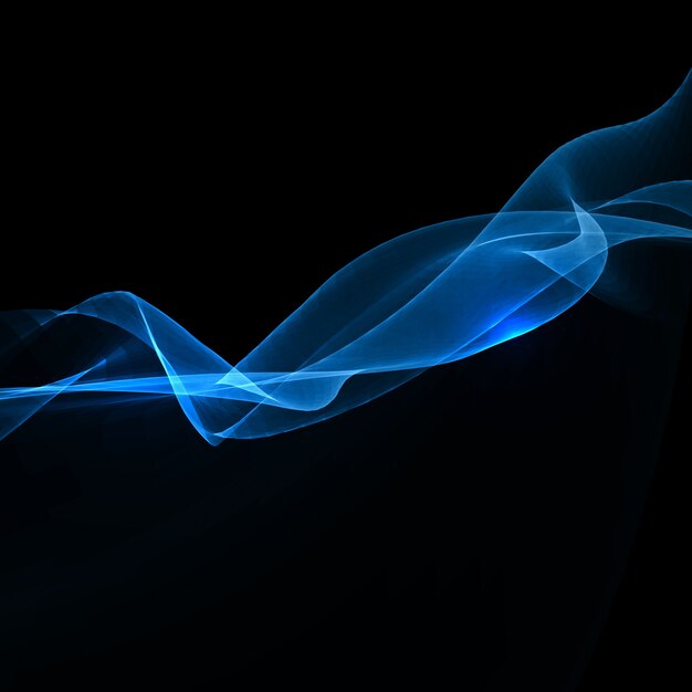 Fondo abstracto negro con formas onduladas