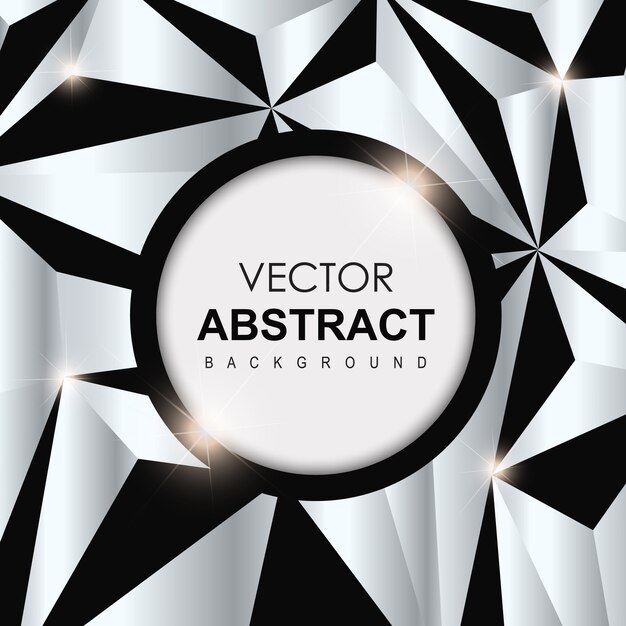 Fondo abstracto negro y plata