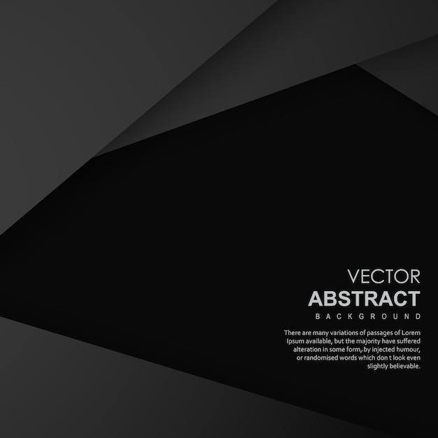 Fondo abstracto negro Vector