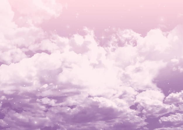 Fondo abstracto de nubes rosas de algodón de azúcar