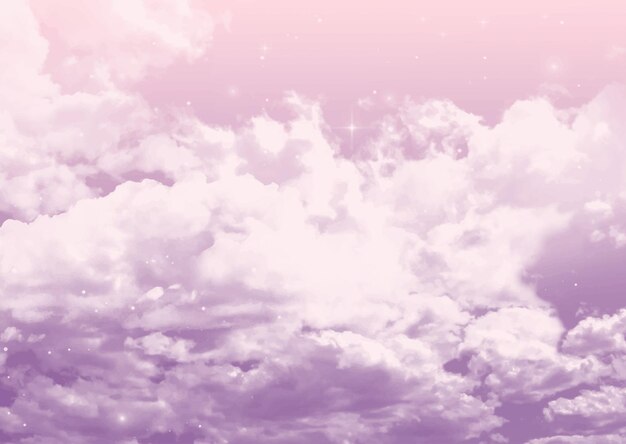 Fondo abstracto de nubes rosas de algodón de azúcar