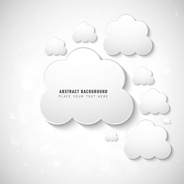 Vector gratuito fondo abstracto con nubes