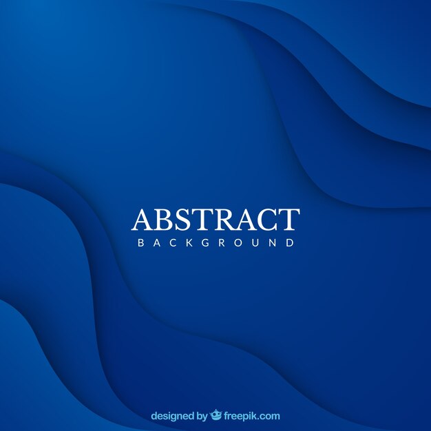Fondo abstracto con ondas azules