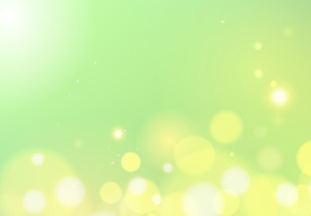 Fondo abstracto con ondas y brillo. Ilustración de vector sobre un fondo verde.