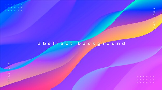 Fondo abstracto con ondas coloridas y fluidas