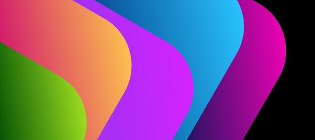 Fondo abstracto con ondas coloridas y líquido de banner