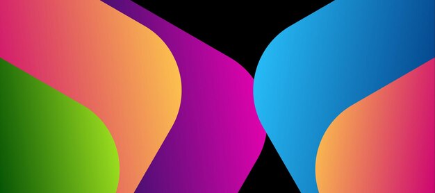 Fondo abstracto con ondas coloridas y líquido de banner
