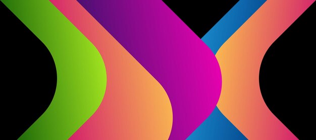 Fondo abstracto con ondas coloridas y líquido de banner