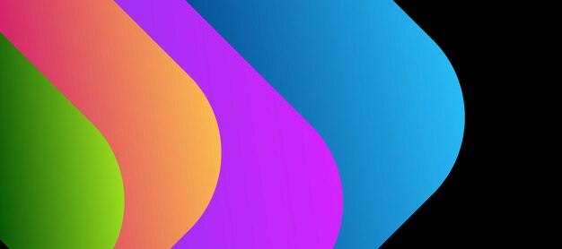 Fondo abstracto con ondas coloridas y líquido de banner
