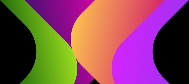 Fondo abstracto con ondas coloridas y líquido de banner