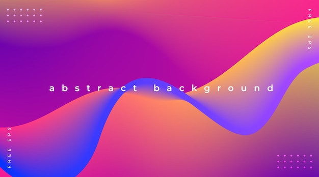 Fondo abstracto con ondas de gradiente de colores