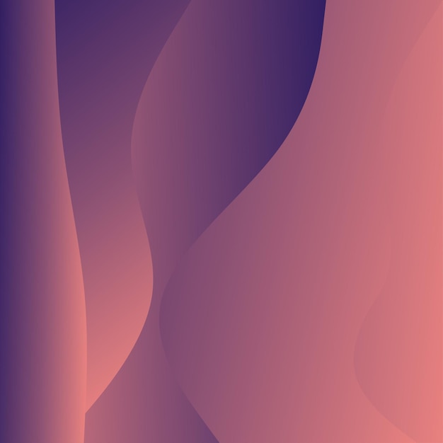 Fondo abstracto de ondas rojas Composición de formas dinámicas Ilustración vectorial
