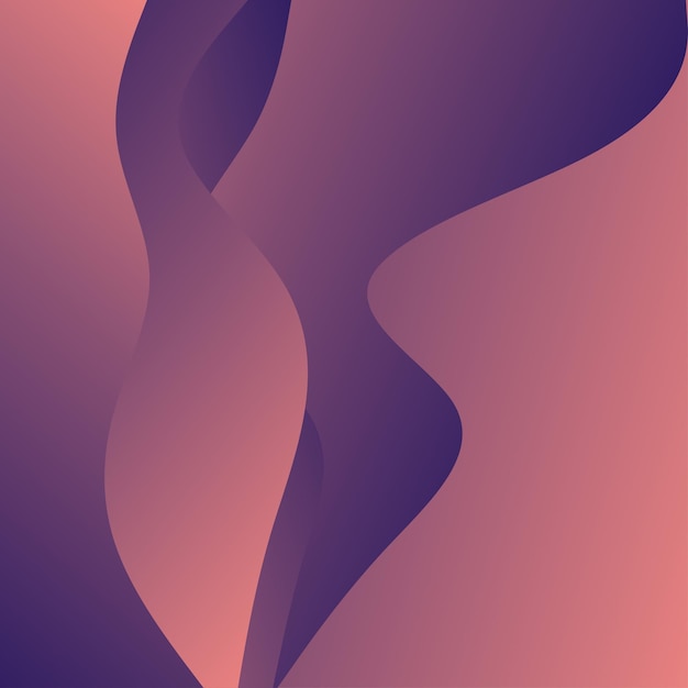 Fondo abstracto de ondas rojas Composición de formas dinámicas Ilustración vectorial