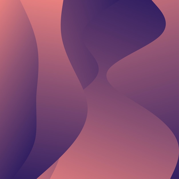 Fondo abstracto de ondas rojas Composición de formas dinámicas Ilustración vectorial