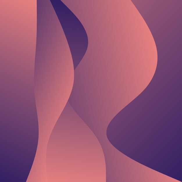 Fondo abstracto de ondas rojas Composición de formas dinámicas Ilustración vectorial