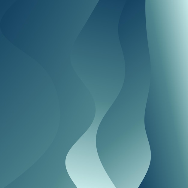 Fondo abstracto de ondas verdes Composición de formas dinámicas Ilustración vectorial