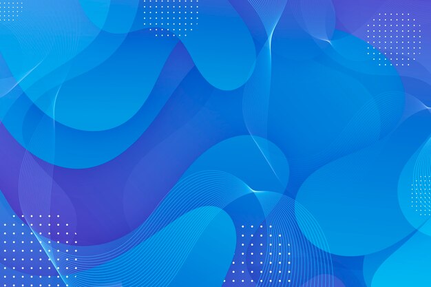 Fondo abstracto ondulado azul