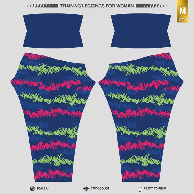 Fondo abstracto con patrón deportivo para leggings