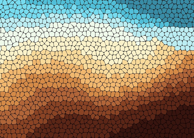 Fondo abstracto con patrón de mosaico con temática de playa