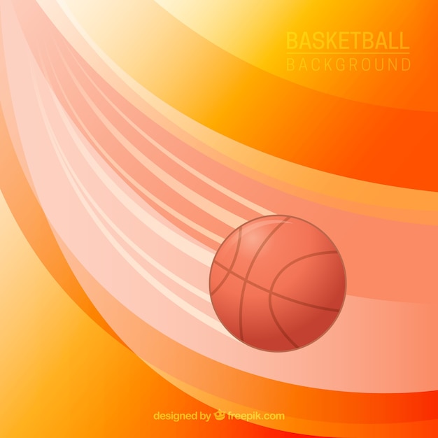 Vector gratuito fondo abstracto de pelota de baloncesto