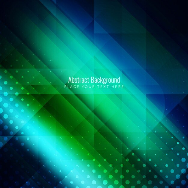 Fondo abstracto poligonal, color azul y verde