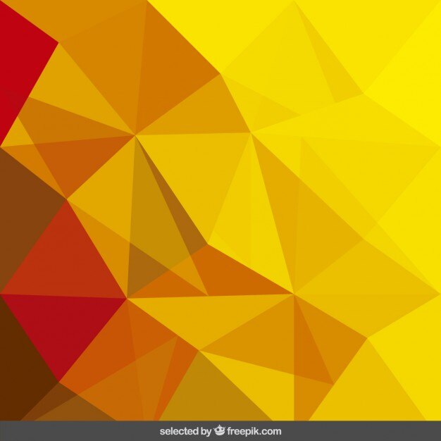 Fondo abstracto poligonal en tonos amarillos