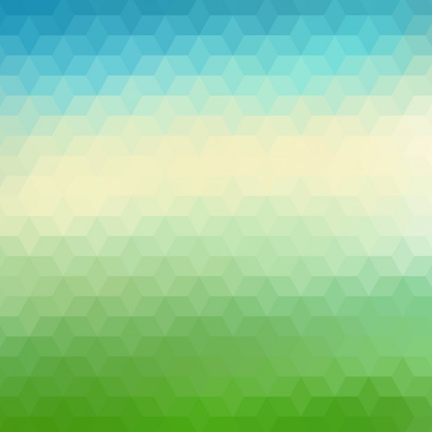 Fondo abstracto poligonal en tonos verdes y azules