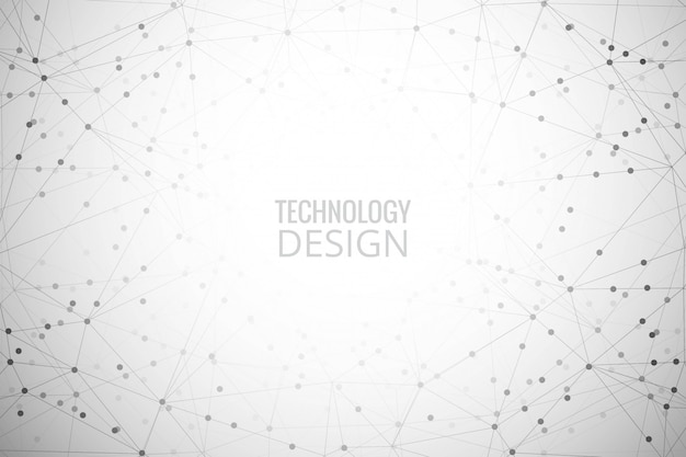 Fondo abstracto polígono de tecnología digital