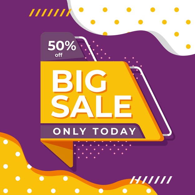 Fondo abstracto de promoción de ventas