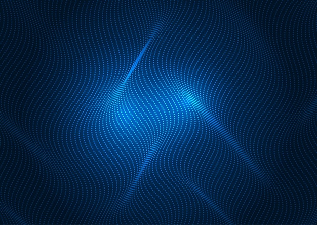 Fondo abstracto de puntos futuristas que fluyen