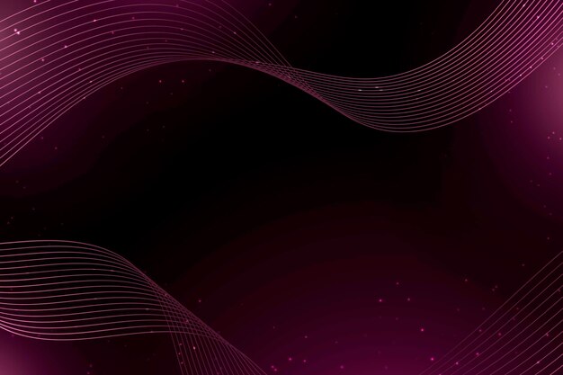 Fondo abstracto de puntos y ondas de color rosa oscuro