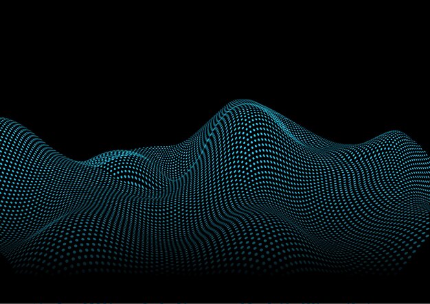 Fondo abstracto de puntos que fluye