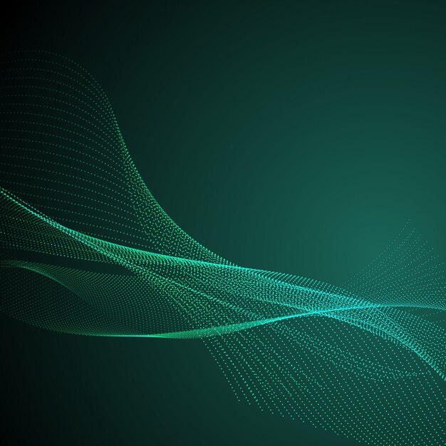 Fondo abstracto de puntos que fluye
