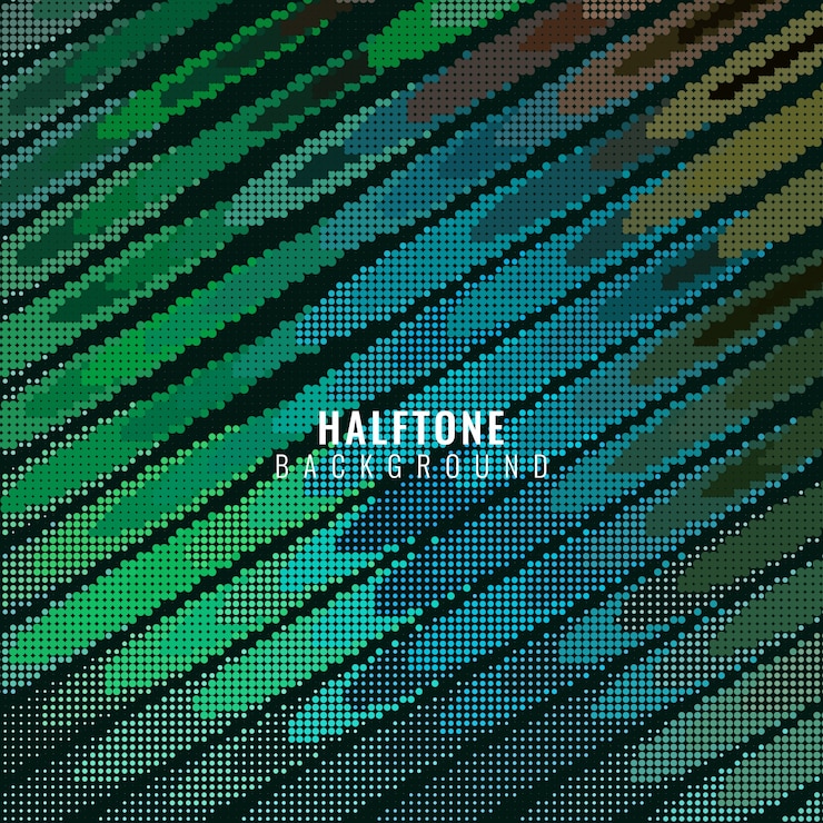 Vector gratuito fondo abstracto con puntos de semitono, tonos azules