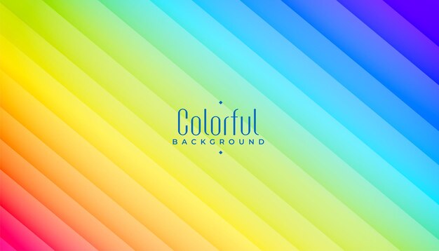 Fondo abstracto de rayas de colores del arco iris