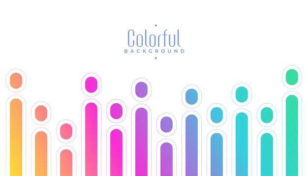 Fondo abstracto de rayas de colores con estilo